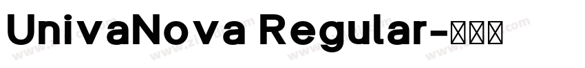 UnivaNova Regular字体转换